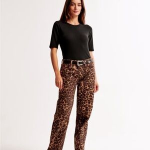 Abercrombie & Fitch Leopard Print Jeans